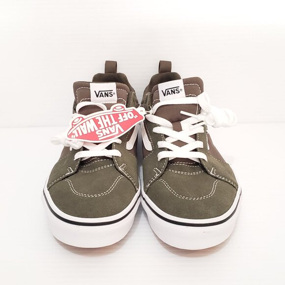 YOUTH'S VANS OFF THE WALL OLIVE GREEN OLD SKOOL SKATEBOARD SHOES - HAML14 - Picture 2 of 8